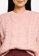 Vero Moda pink Wine Long Sleeves O-neck Cable Sweater B7CAFAAA942734GS_3