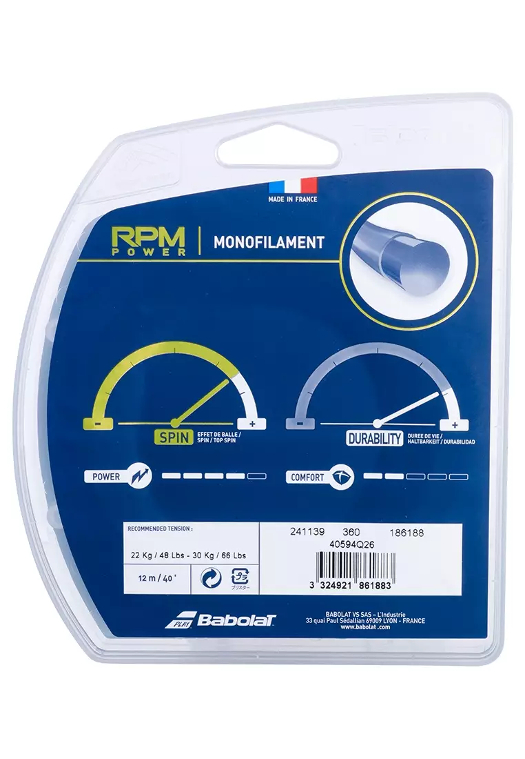 Babolat Tennis String RPM Power 12M (130/16) Blue