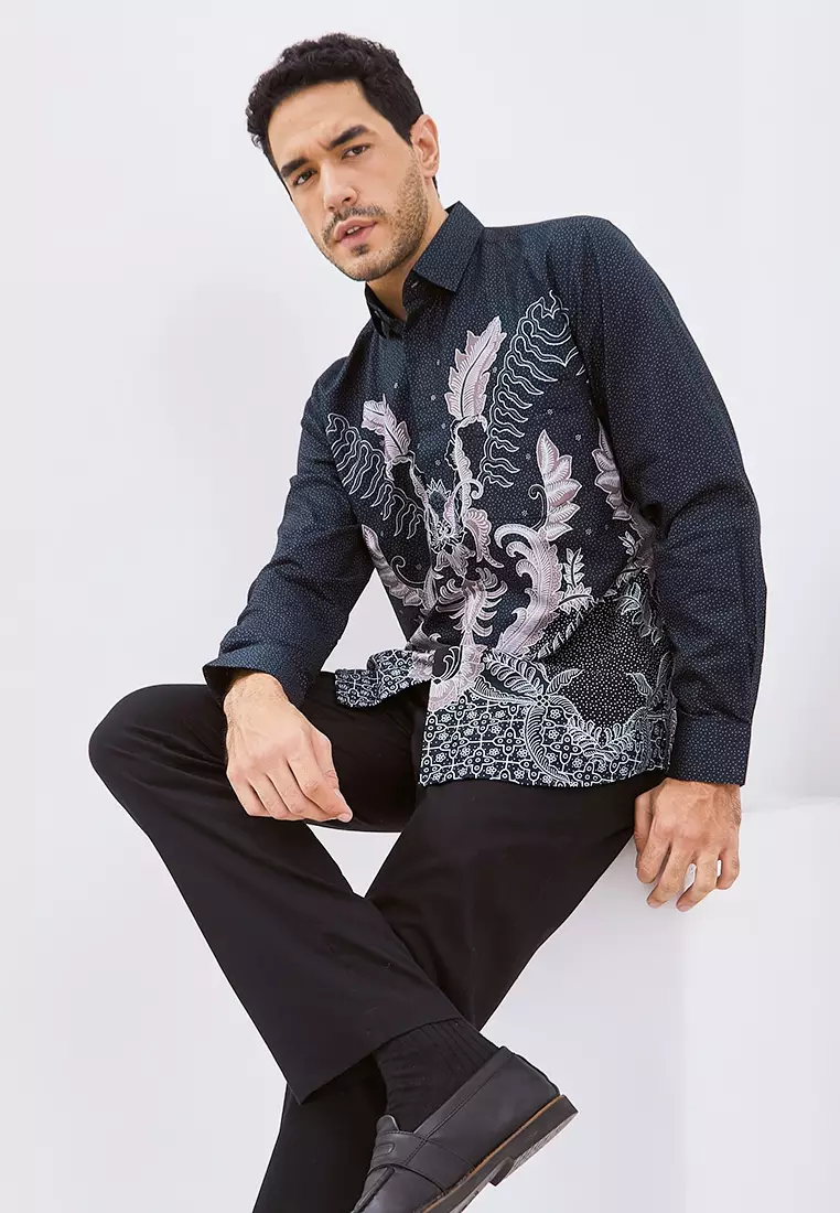 My Aksa Batik Pria Kemeja Panjang Archilles Alethea