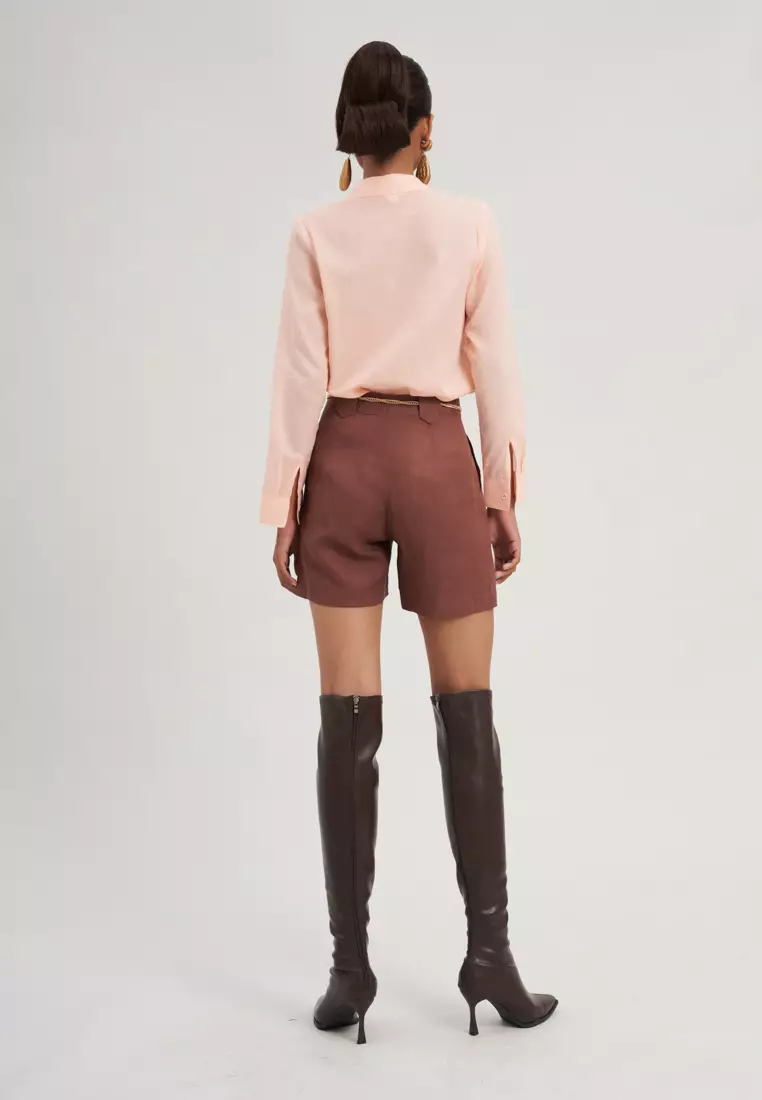 LIGHT PINK LINEN SHIRT