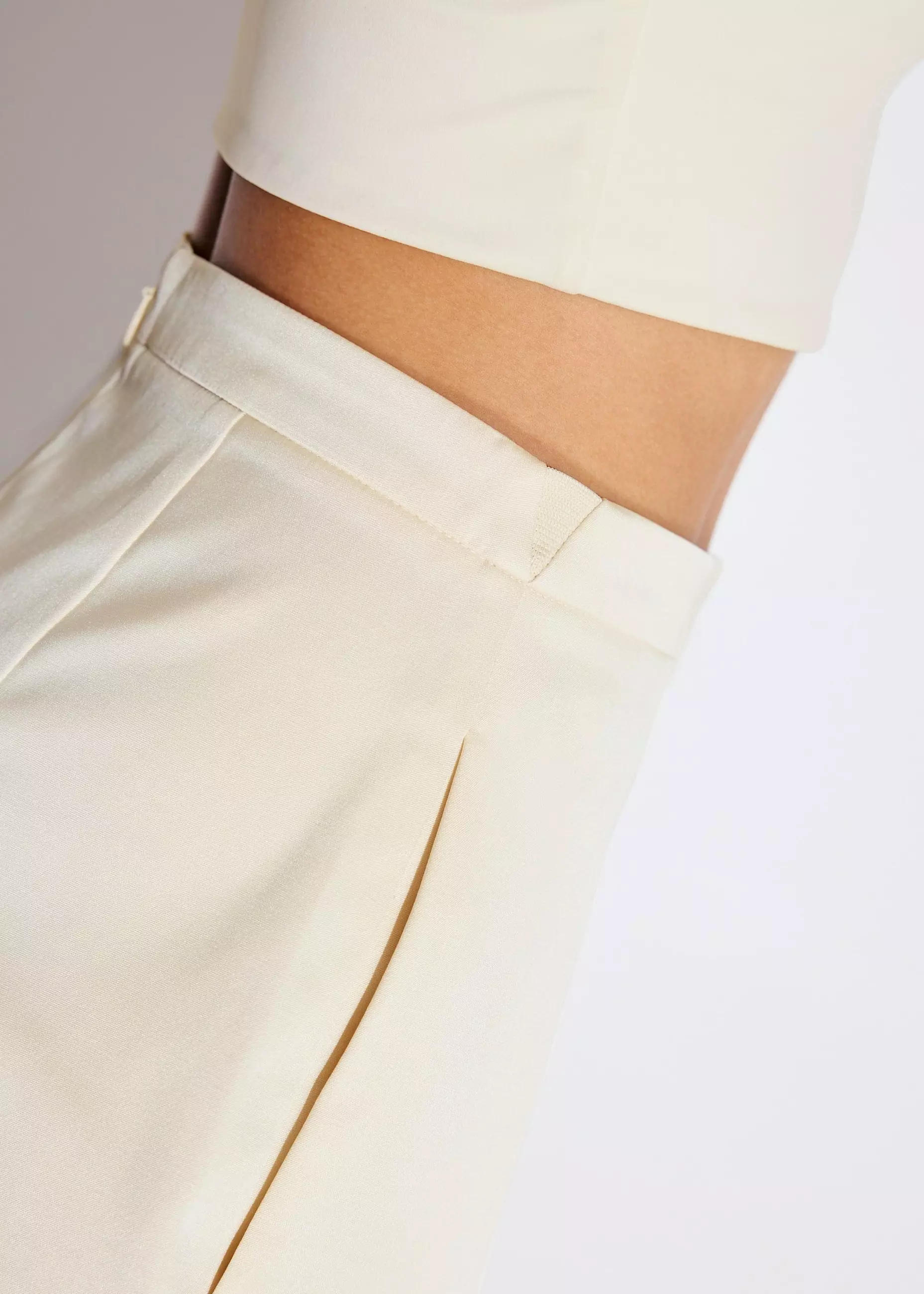 Celana Pendek Wanita - Taffeta High Waist A-Line Shorts