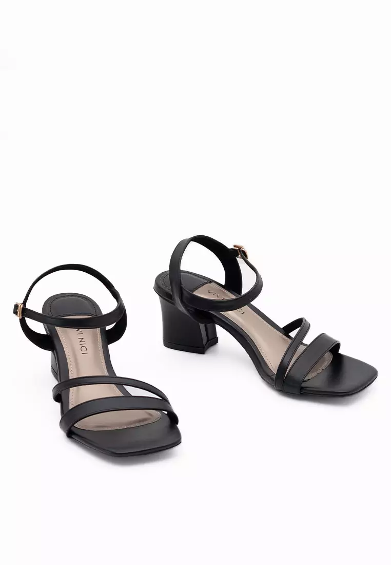 VIVI NICI - Gabriella Sepatu Sandal Wanita Hak 5 cm Black