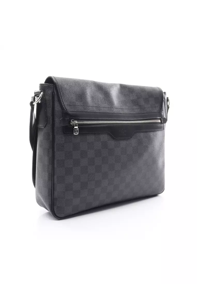 Louis Vuitton District Messenger PM Shoulder Bag Black Canvas/Leather  Damier Graphite for sale online