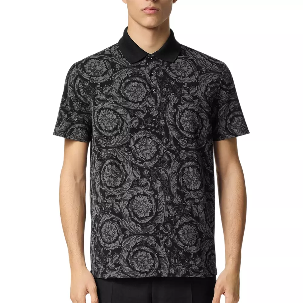 Barocco Polo Shirt Black