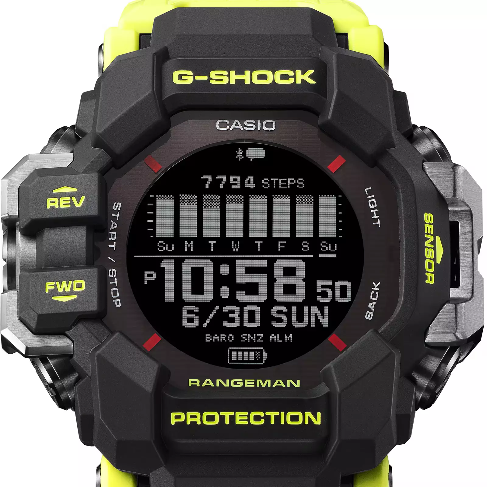 Casio G-Shock Master Of-G Rangeman - Jam Tangan Digital Pria - Yellow Black - Resin Band - GPR-H1000RY-1A9