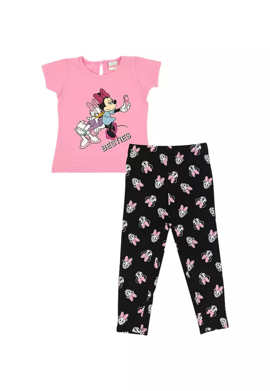 Disney Minnie Toddler Girls "Besties Selfie" T-Shirt with Leggings Set
