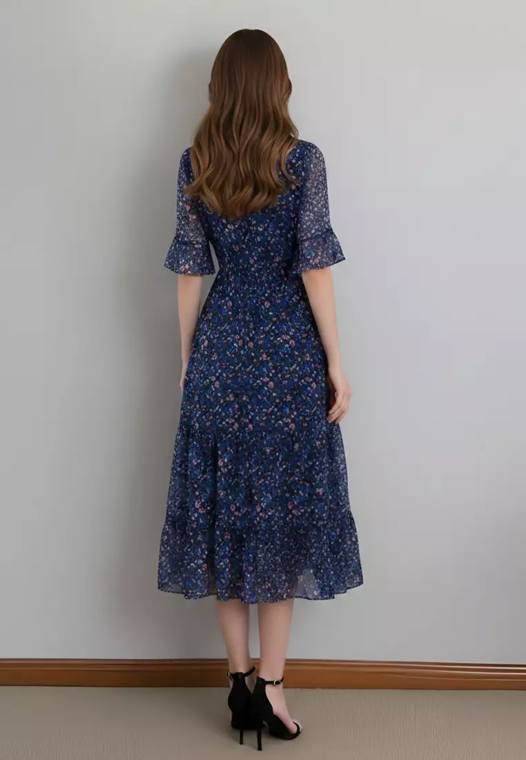 Floral Printed Slim Dress