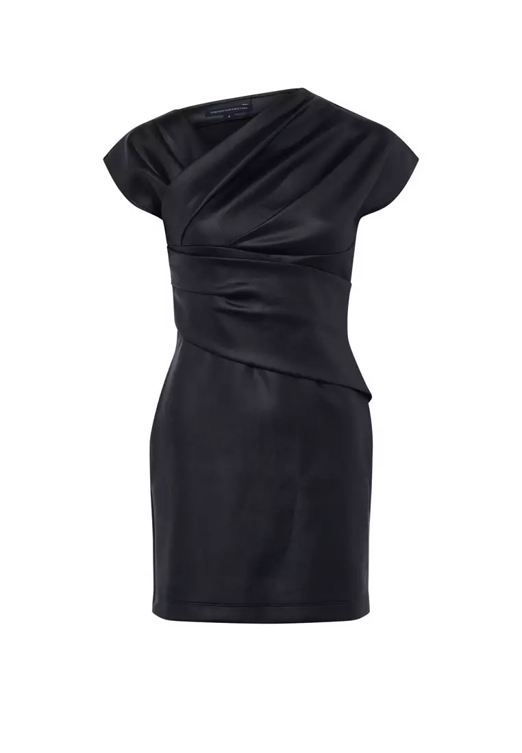 Tarah Coated Jrsy Wrap Dress