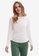 Vero Moda white Mika Modal Long Sleeves Ruched Top 71AF0AAB4F86FFGS_1