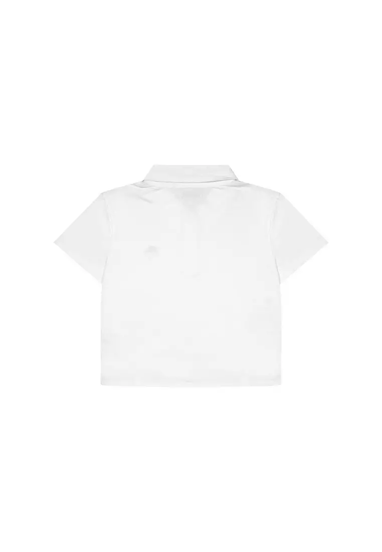 3Second Women's Collar T-Shirt Short Sleeve Body Fit Cotton Lumi C010326