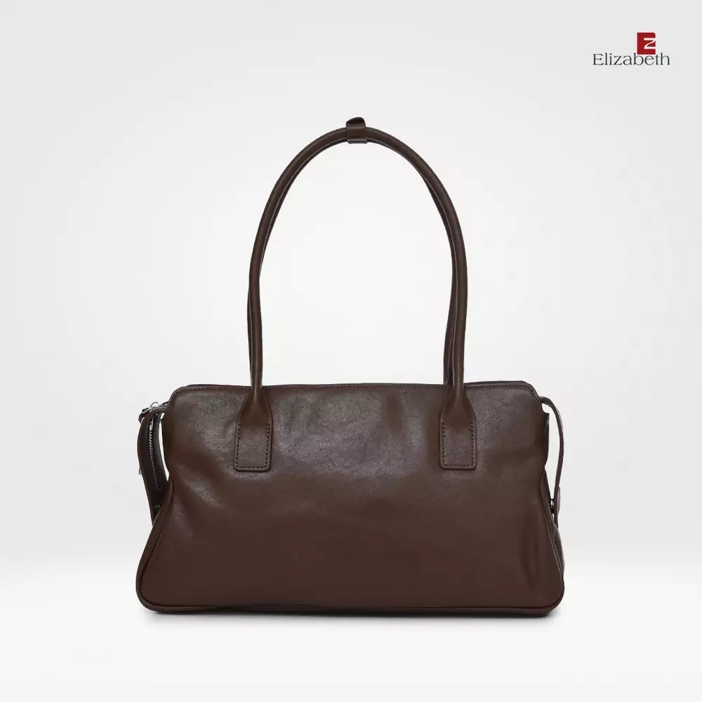 Tas Elizabeth Genuine Leather Shoulder Bag 0720-0498 Brown