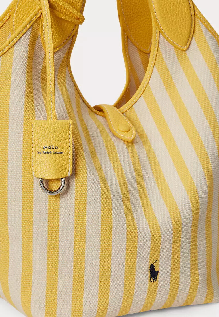 Polo Ralph Lauren Women Polo Play Striped Canvas Tote