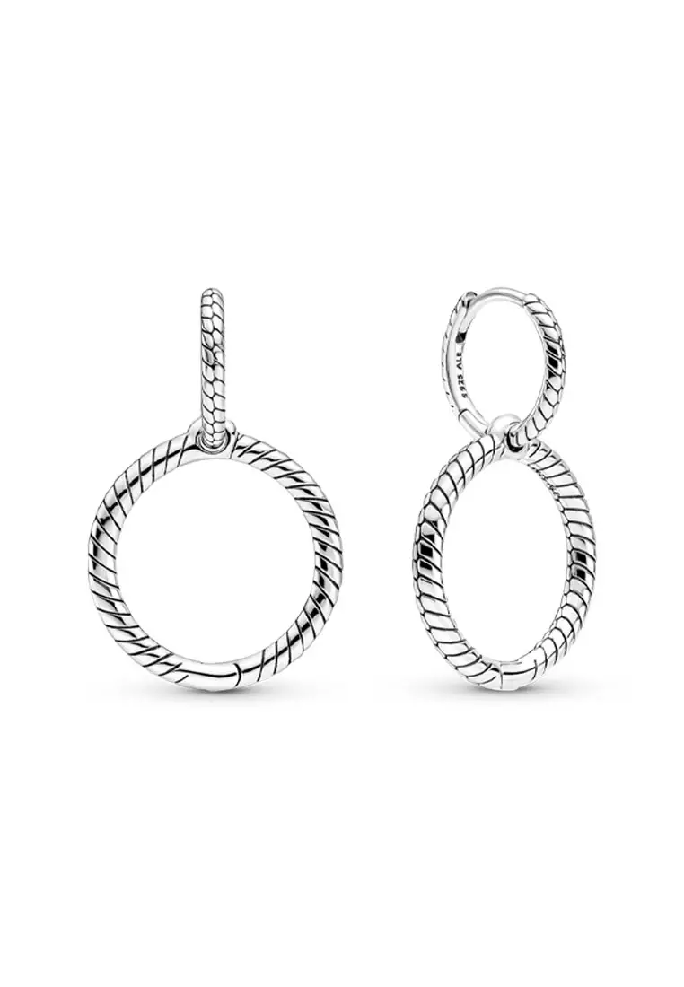 Pandora oval deals earrings