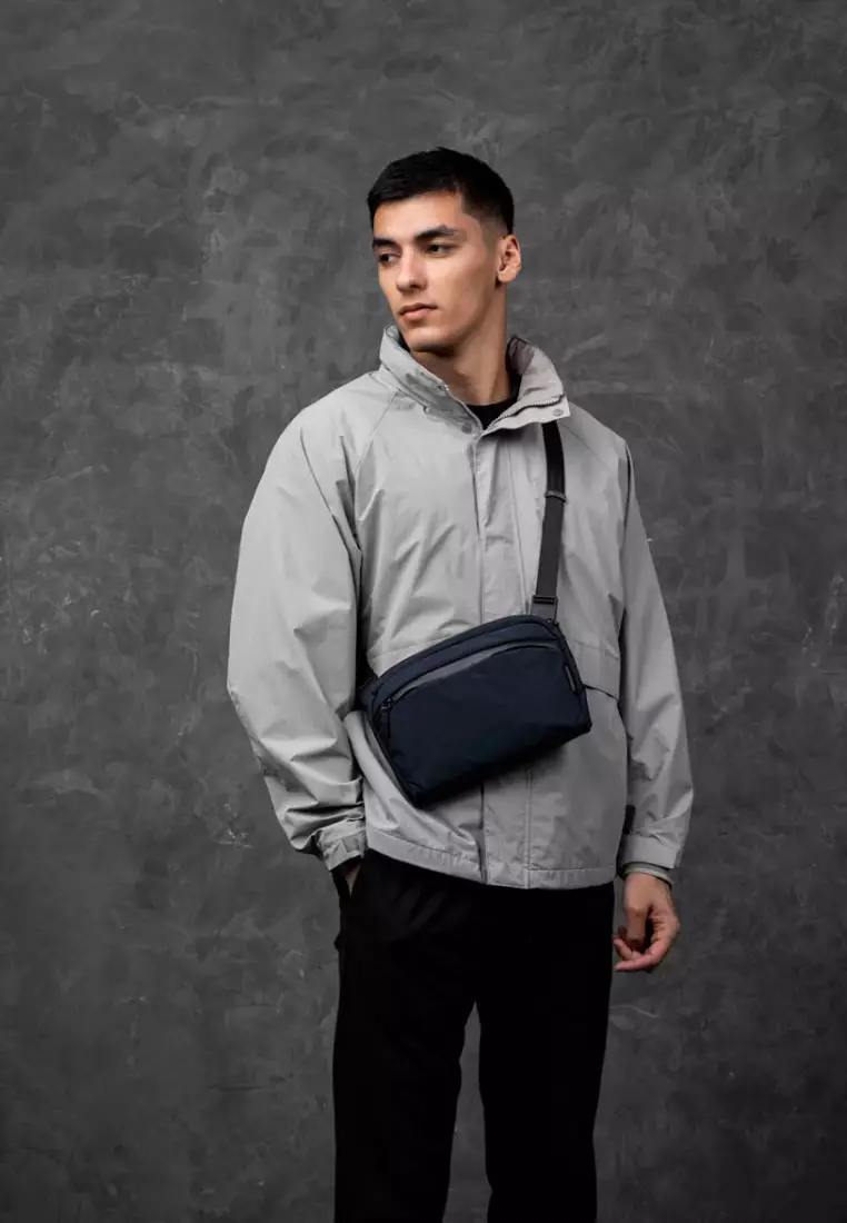 Alpaka Flight Sling Tas Selempang Pria 2L Fit iPad Mini Blue Moonlight