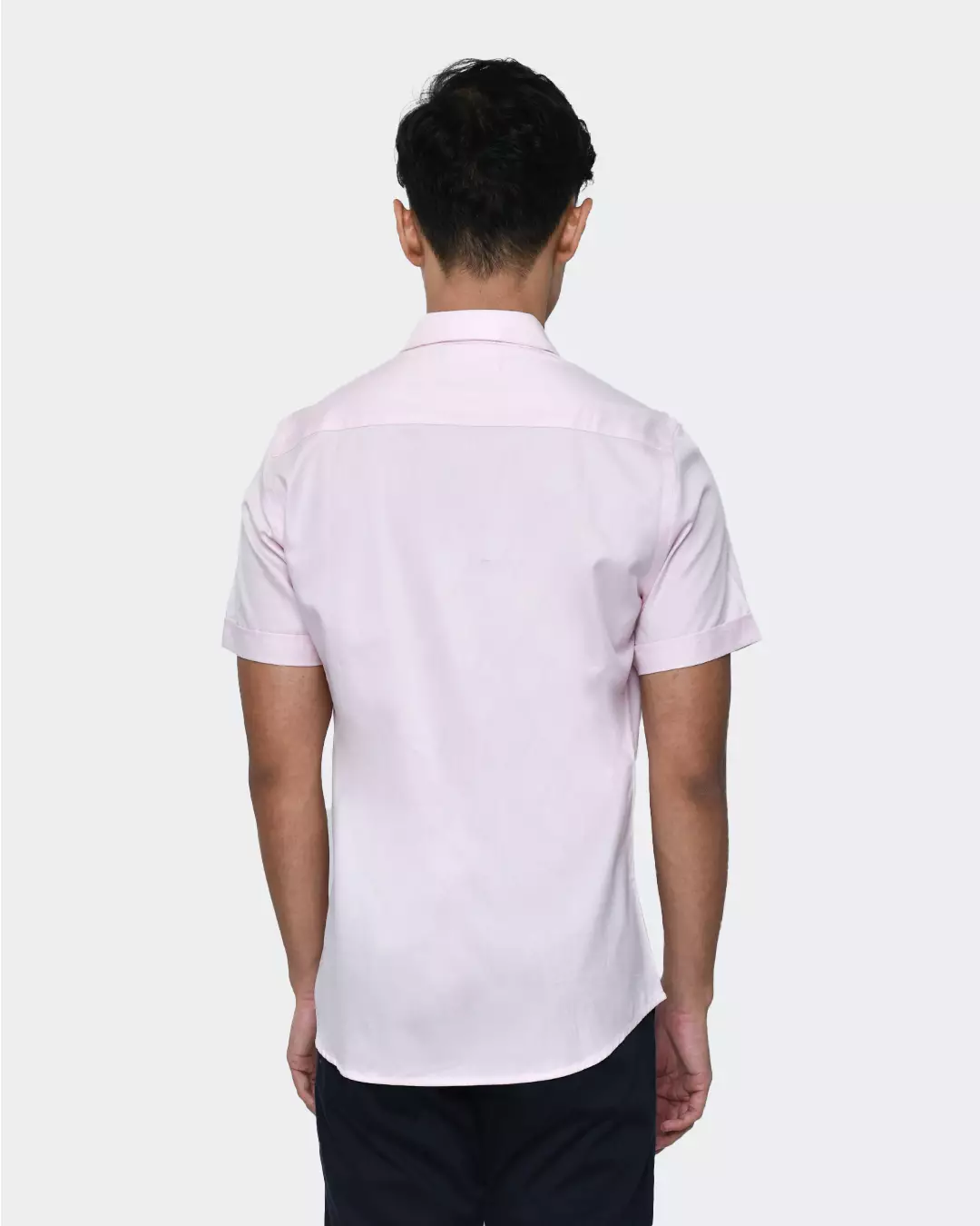MANZONE kemeja Formal lengan pendek CESSNA-LIGHT PINK