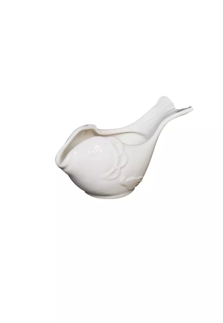 Buy GOURDOS Chinese Porcelain Fish Gravy Boat 2023 Online ZALORA