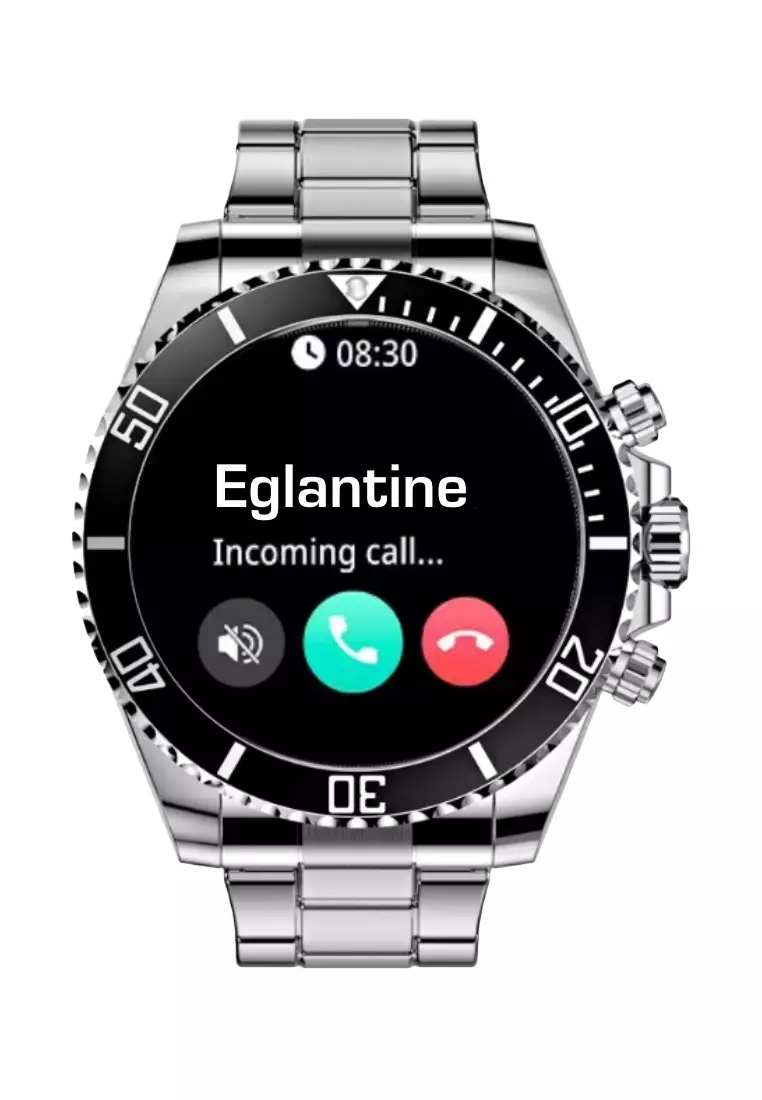 Smart Watch 46mm, Waterproof, Stainless Steel Bracelet