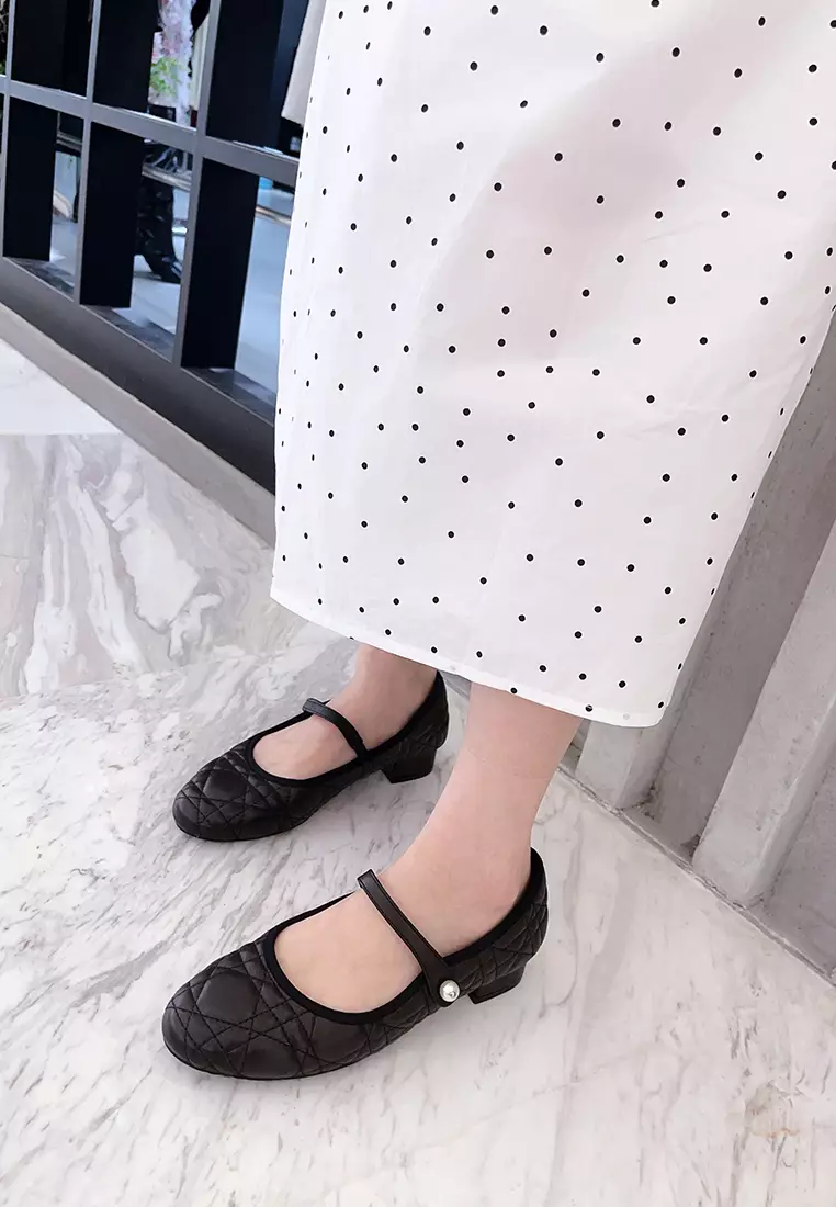 Buy Twenty Eight Shoes Pearl Strap Lamb Leather Mary Jane Shoes