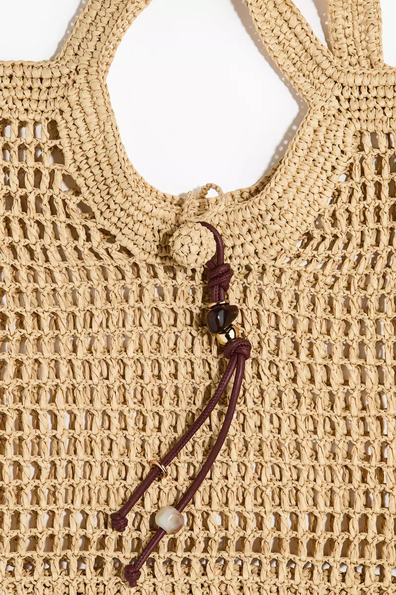 Straw tote bag