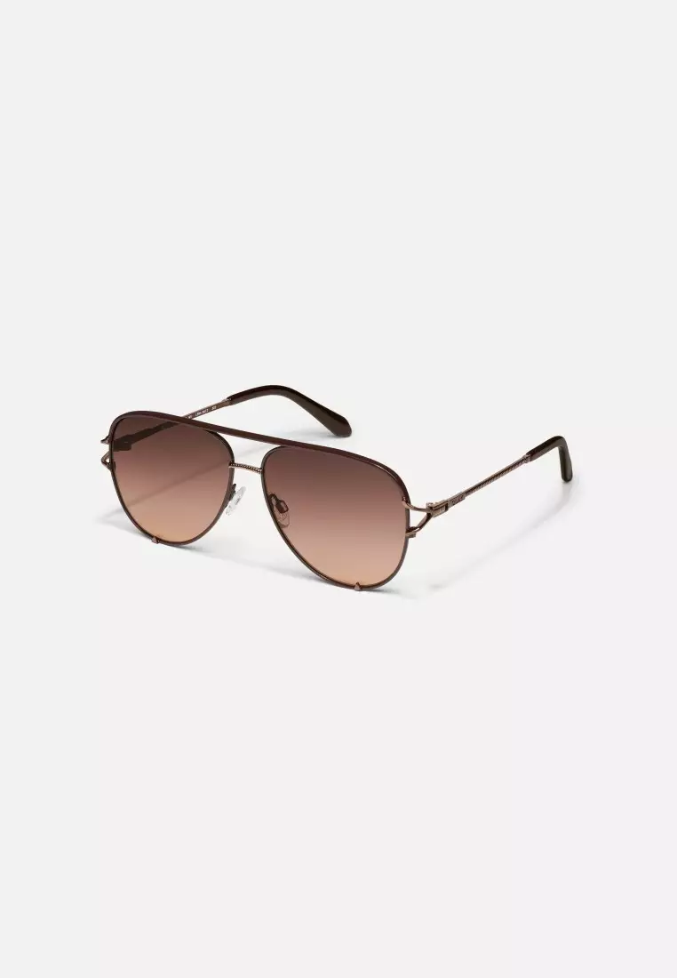 High Key Twist Sunglasses - Chocolate/Brown Fawn
