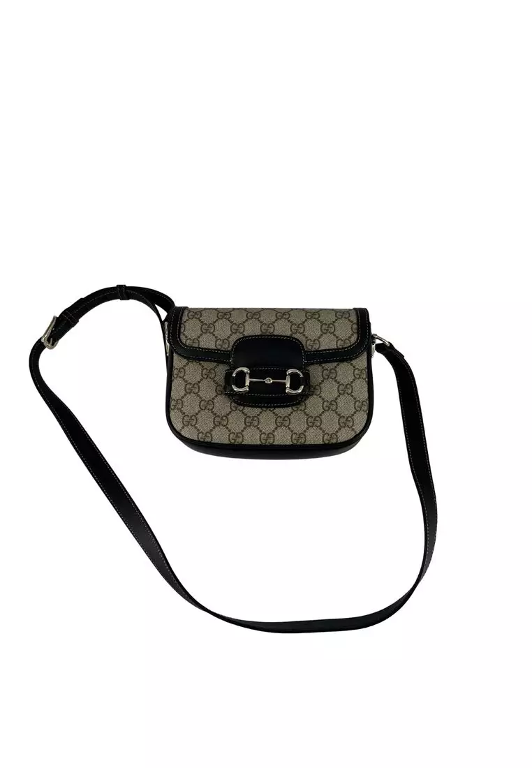 Buy Gucci Pre-Loved Gucci Black Canvas Horsebit 2025 Online ZALORA