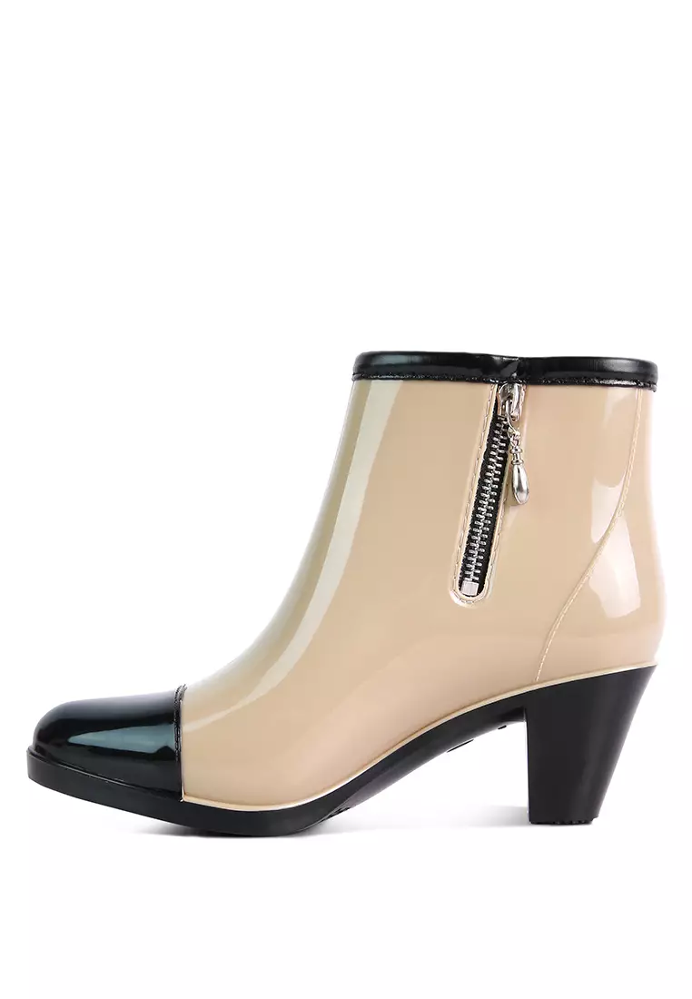 Buy London Rag Beige Smart Block Heeled Rainboots 2024 Online