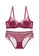 ZITIQUE red Women's Sassy Push Up Ultra-thin Lace Lingerie Set (Bra And Underwear) - Wine Red 905CAUS5A8C749GS_1