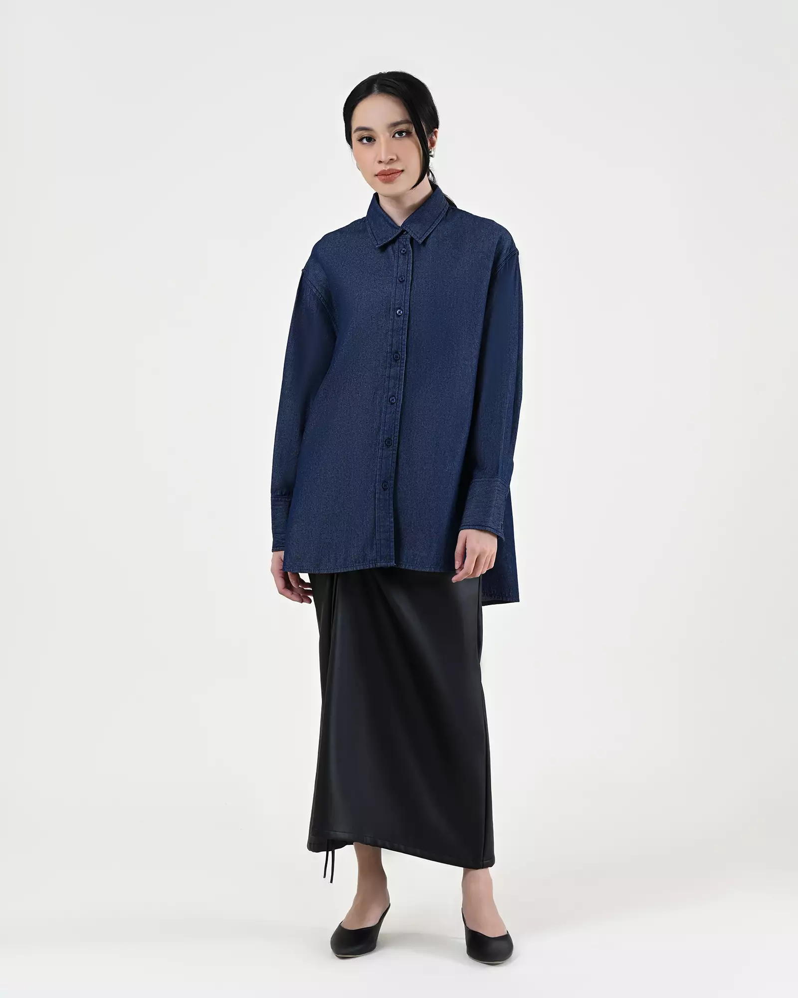 Geulis.id PIPER SHIRT - Darkdenim