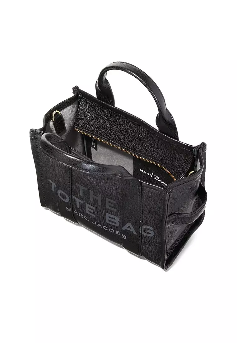 Leather The Tote Small Traveler Tote Bag H009L01SP21 Black