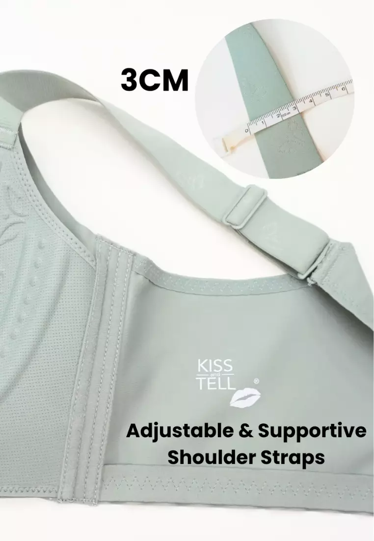 Amari Extended Plus Size Wireless Bra in Mint