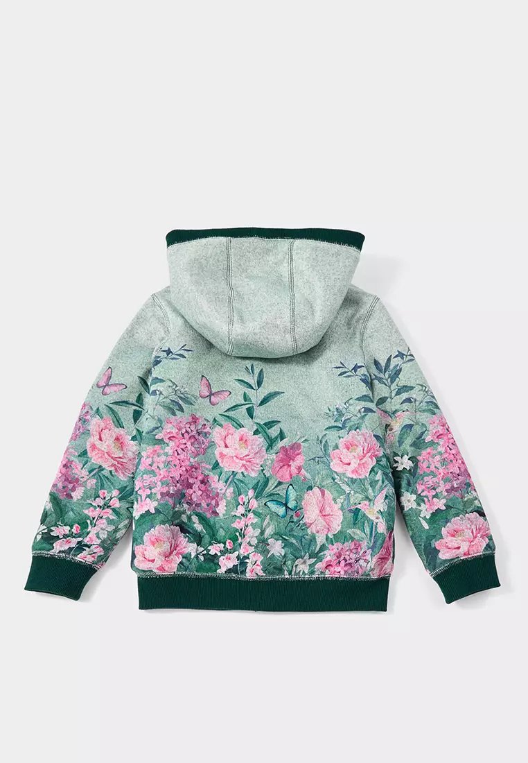 Lily Ava Reversible Faux Fur and Floral Jacket