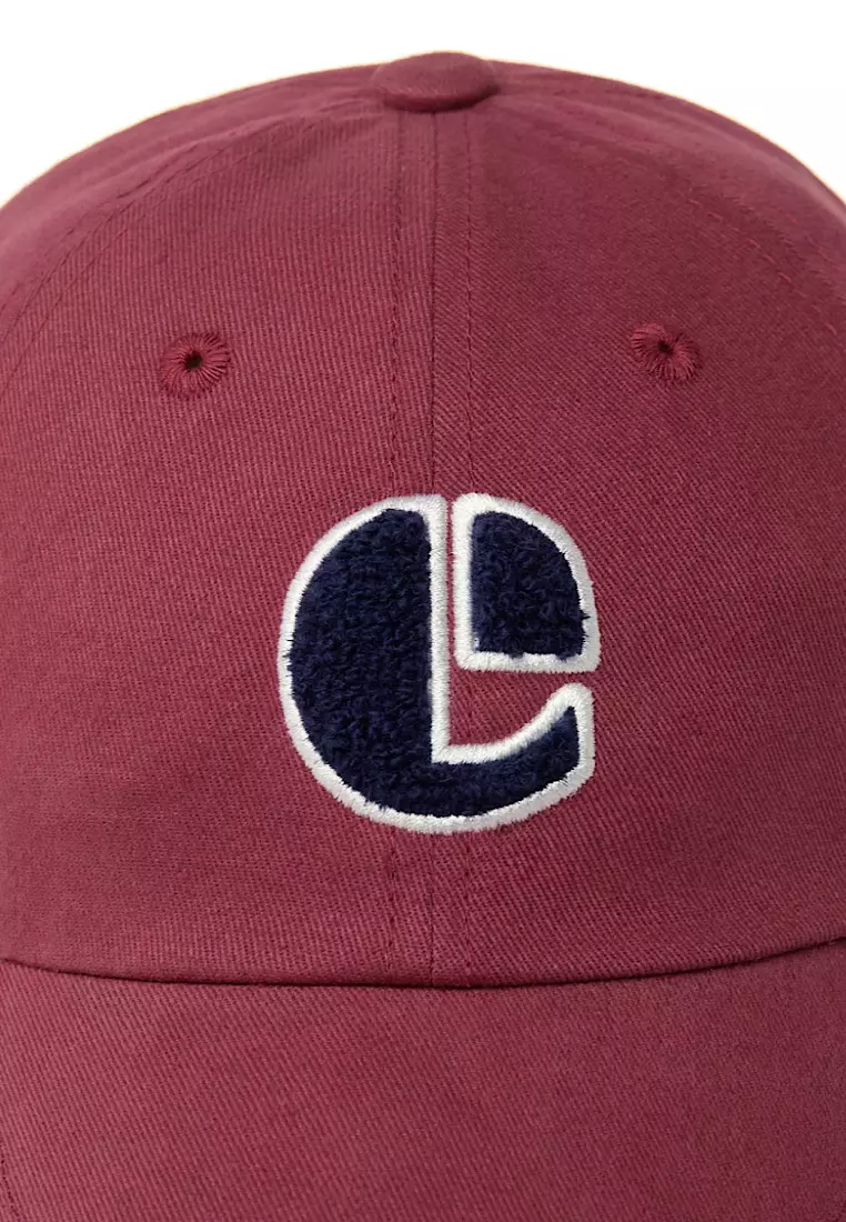 Boucle Vintage Logo Ball Cap_ Red