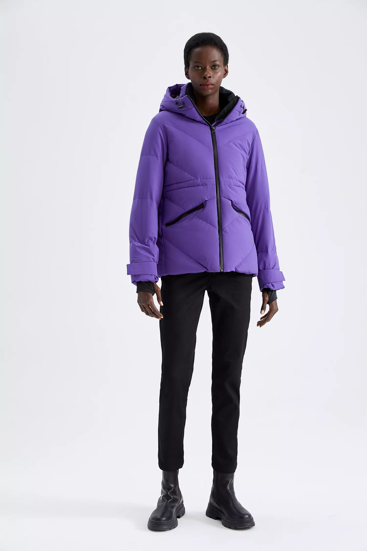 Purple winter coat outlet