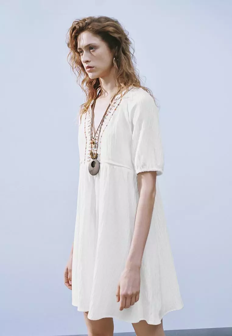 V-Neck A-Line Dresses