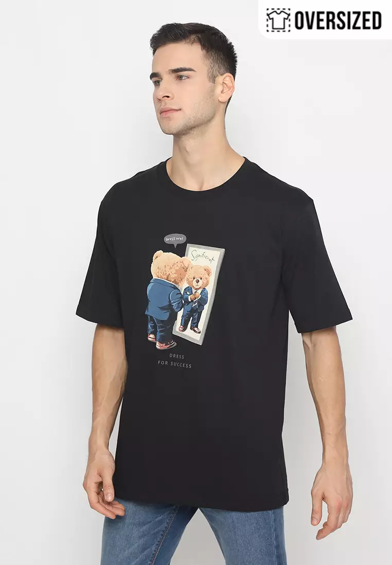RBJ Unisex T-Shirt Teddy Cotton Combed Oversized Pria 2079350031