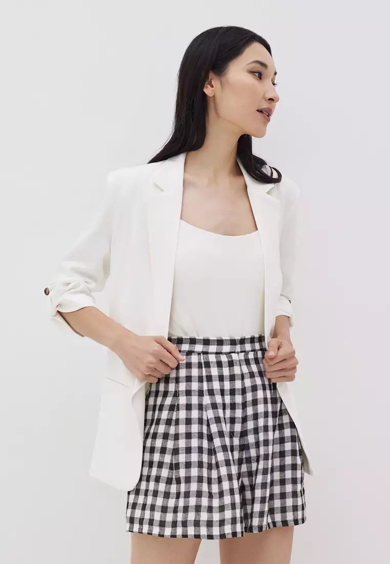 Maurie Cotton Gingham Shorts