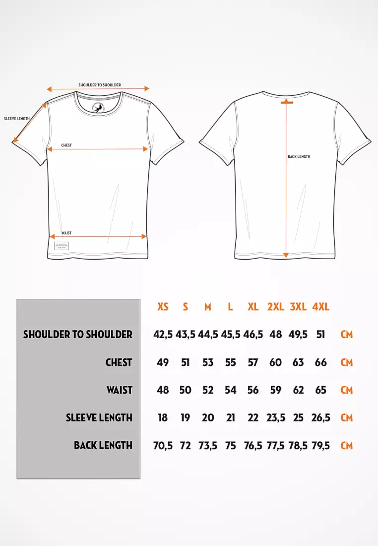 Men T-shirt with Striped Apple Red