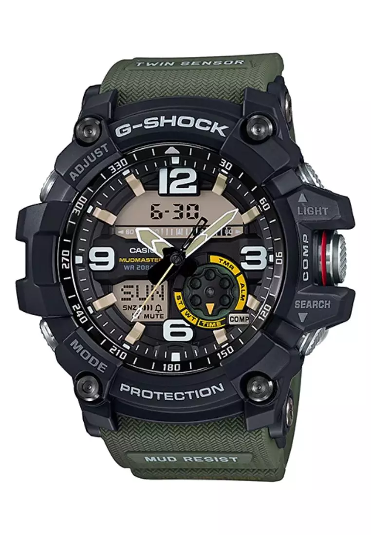 Buy CASIO CASIO G-SHOCK GG-1000-1A3DR MUDMASTER GREEN RESIN STRAP