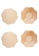 Love Knot beige [2 SET] Reusable Adhesive Skin Friendly Breathable Sticker Bra Invisible Fabric Nipple Patch Cover (Floral Shape Beige) 2B6DAUS0413C28GS_1