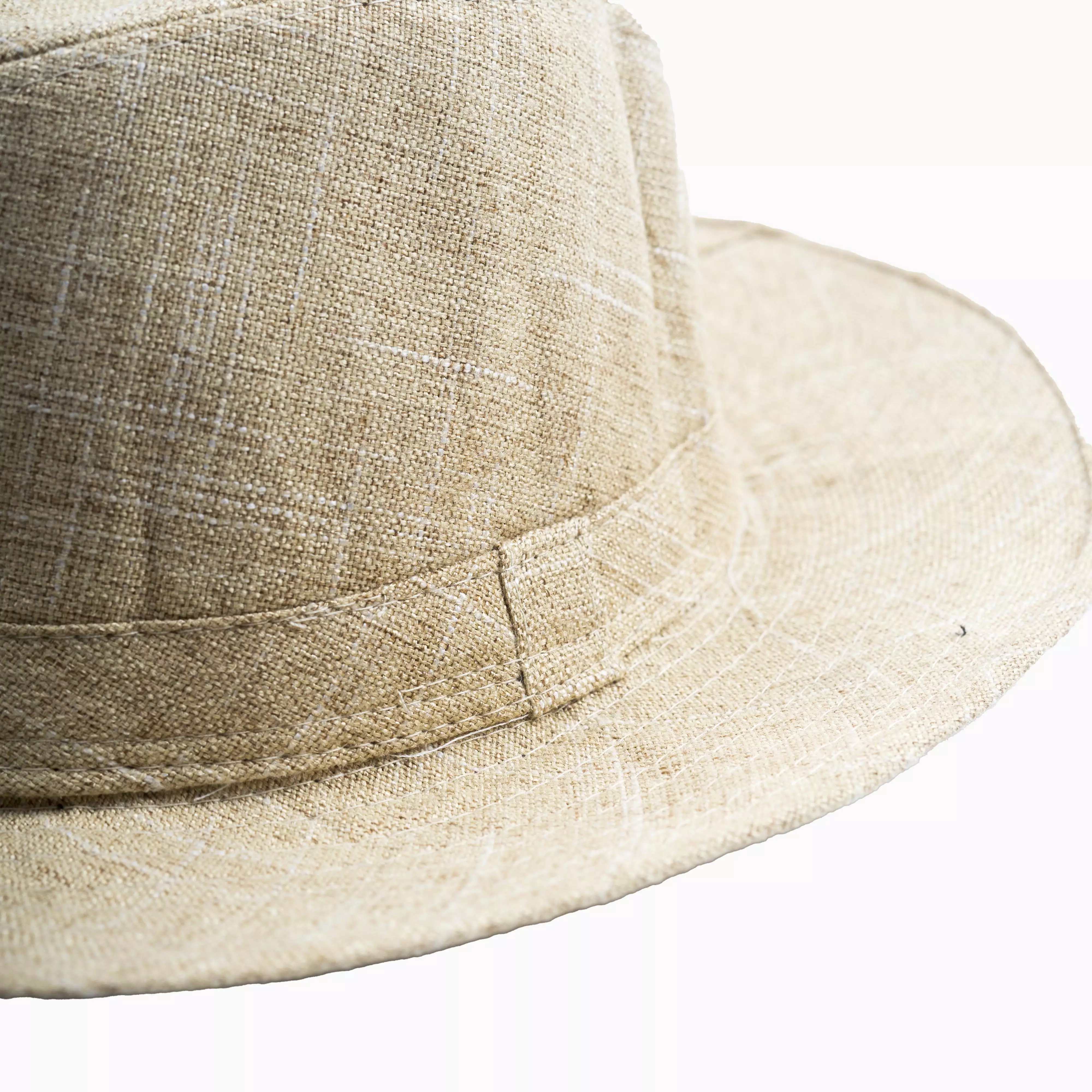Houseofcuff Topi Panama Hat Fedora Pantai Cowboy Lebar Unisex Beige