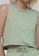 Les Girls Les Boys green Single Jersey Deconstructed Cropped Vest 70CD7AA734A463GS_3