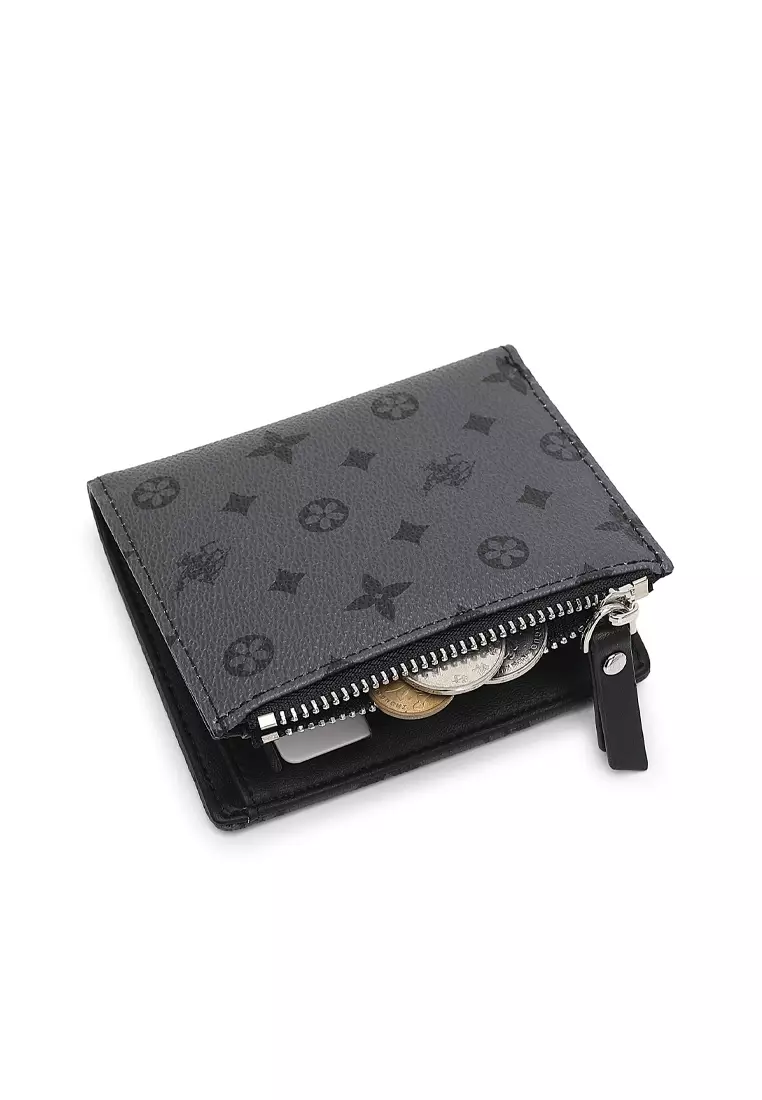 Women's Monogram RFID Blocking Wallet - Black