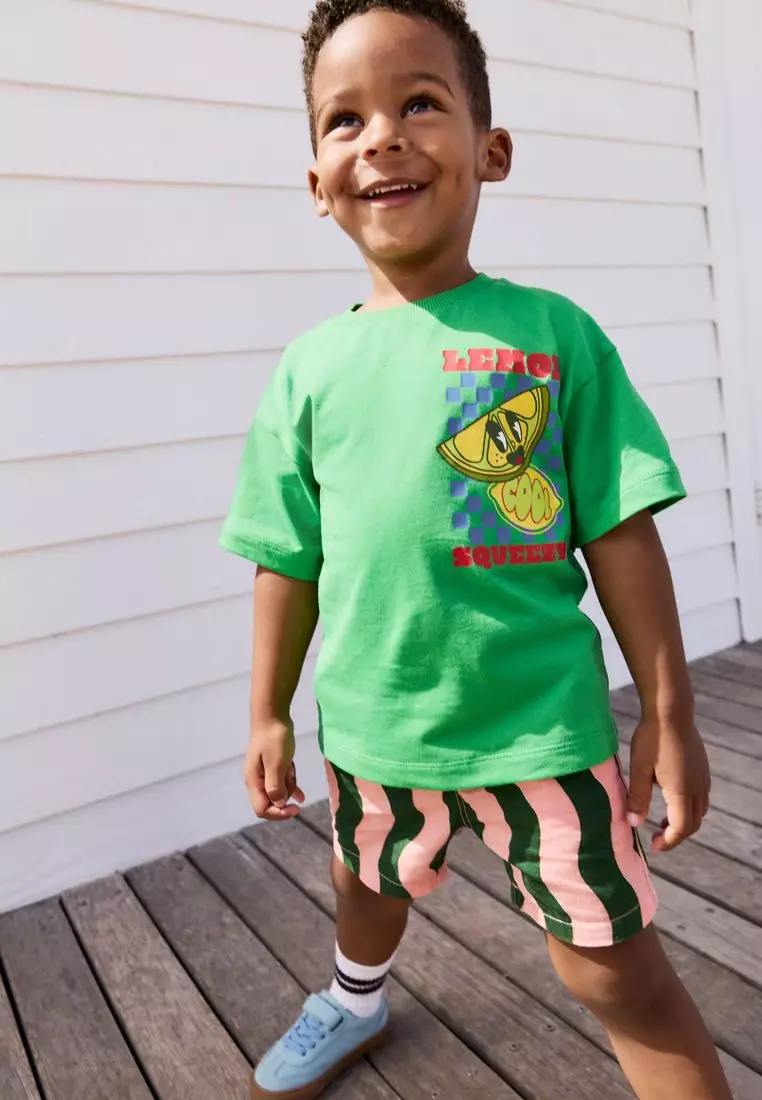Short Sleeve Back Print T-Shirt