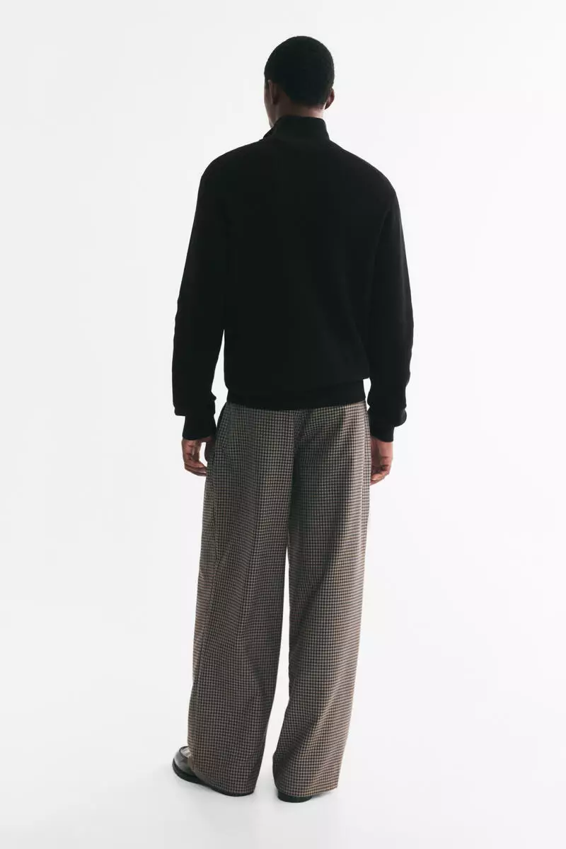 Regular Fit Zip-top jumper