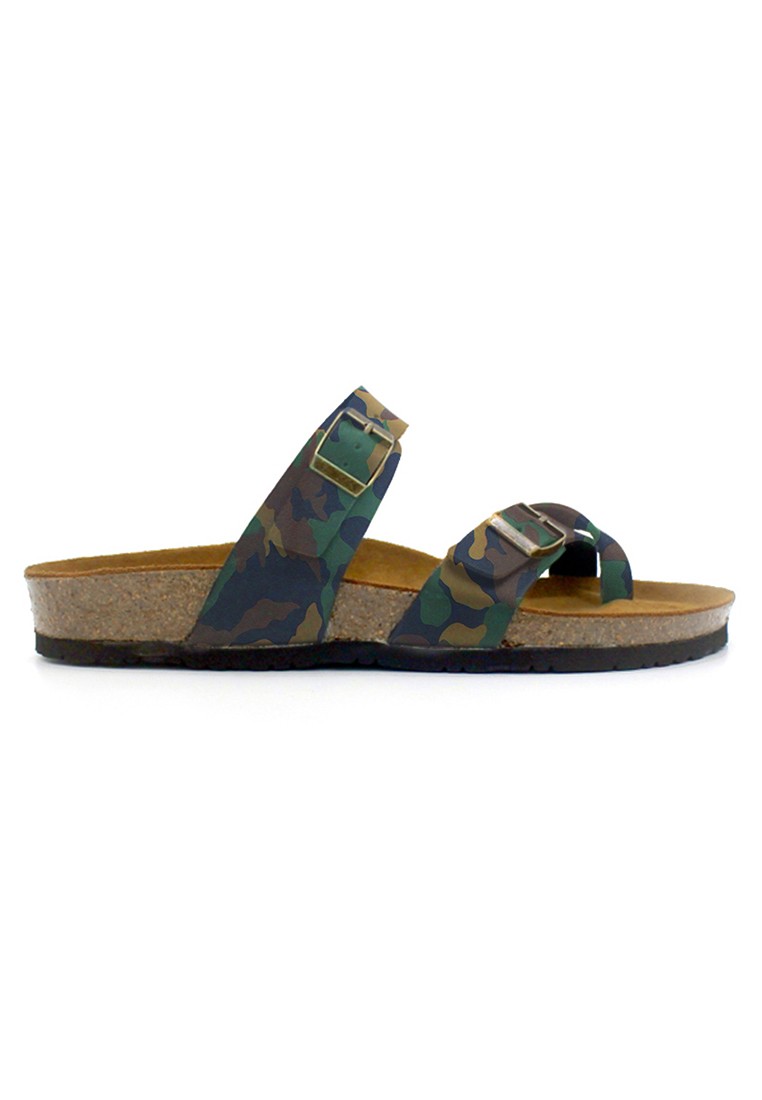Dublin - Camouflage Leather Sandals & Flip Flops