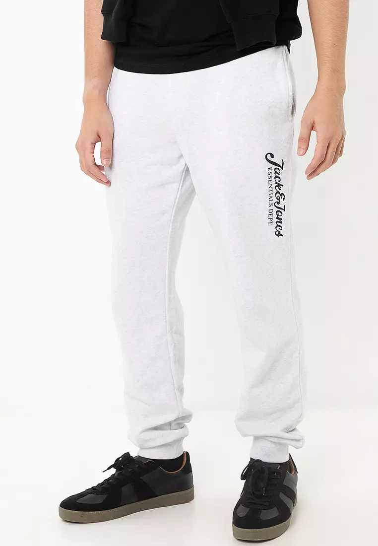 Jack&jones White Sweat Pants For Boys Gordon Beau Sweatpants