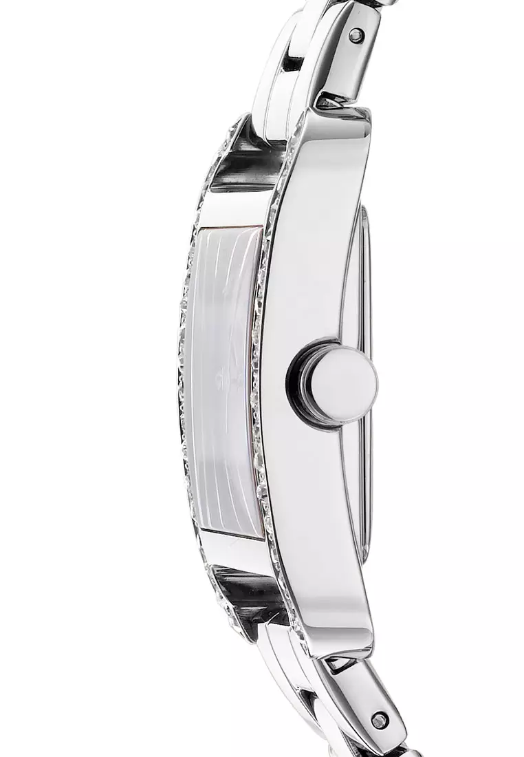 DKNY City Glitz Silver Stainless Steel Analog Quartz Watch For Women DK1L003M0015
