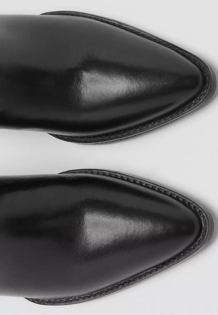 Heel Leather Boots