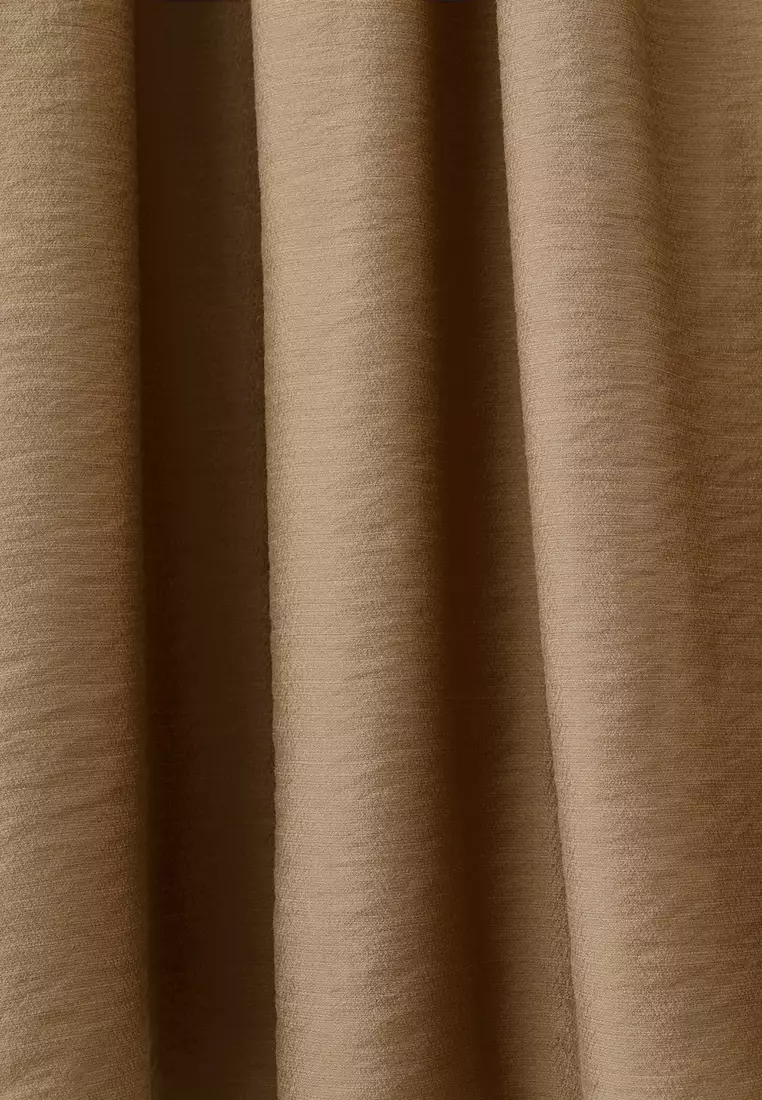 Gathered Midi Skirt