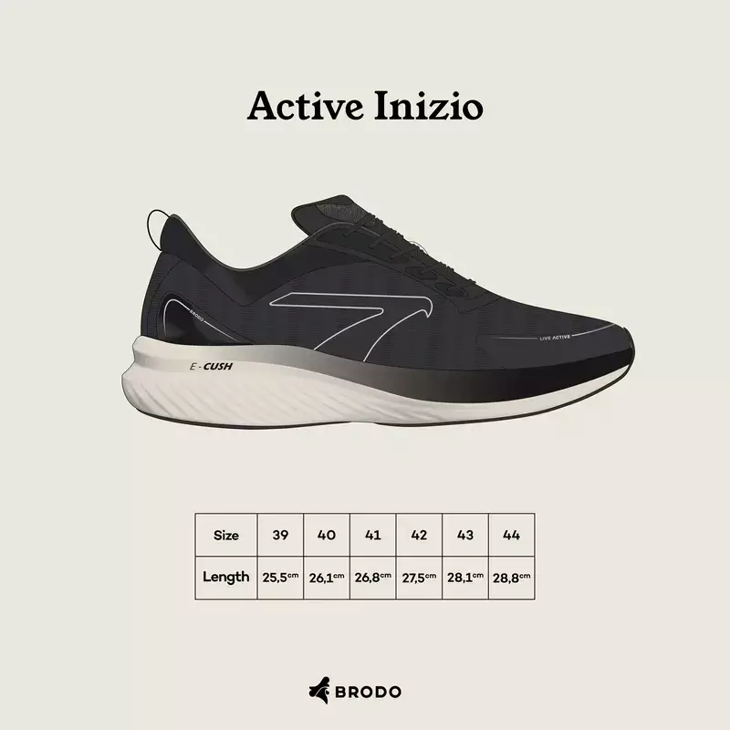 BRODO - Running Shoes Active Inizio White Blue